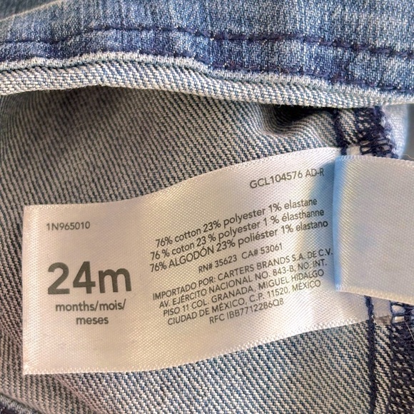 Carter’s Denim Overall Dress - Picture 2 of 3